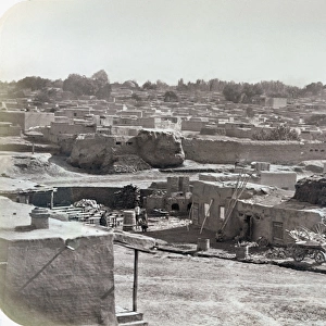 SAMARKAND: CITADEL, c1870. Construction inside the citadel in Zaravshan district