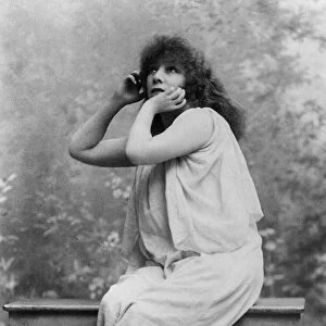 SARAH BERNHARDT (1844-1923). French actress. Bernhardt in the title role of Izey, at the Abbey Theatre, Ireland in 1896