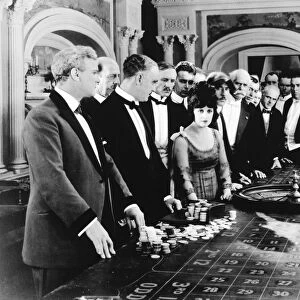 SILENT FILM STILL: GAMBLING. A scene from The Gamesters, 1920