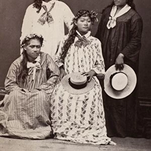 TAHITI: WOMEN, c1890. Photograph, c1890
