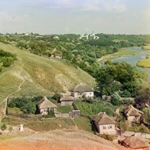 UKRAINE: PUTYVL, c1910. The town of Putyvl, along the Seym River in Ukraine