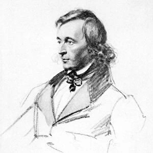WILHELM GRIMM (1786-1859). German philologist and folklorist. Drawing by Franz Kruger