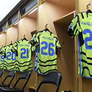 Arsenal FC at MetLife Stadium: A Peek into the Locker Room Before the Pre-Season Friendly against Manchester United, 2023