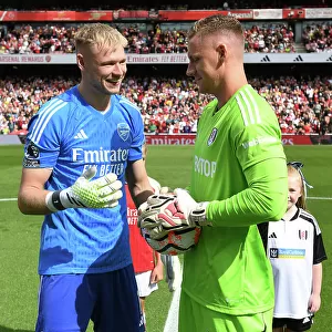 Arsenal FC vs. Fulham FC: Goalkeepers Ramsdale and Leno Face Off in the 2023-24 Premier League
