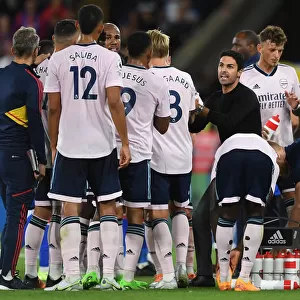 Arsenal Manager Mikel Arteta Rallies Team During Crystal Palace Match, 2022-23 Premier League