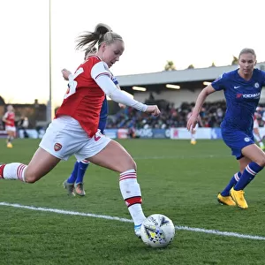 Arsenal's Beth Mead in Action Against Chelsea Women in FA WSL Match