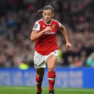 Arsenal's Katie McCabe in Action: Arsenal vs. Tottenham FA Womens Super League Clash