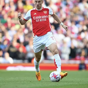 Arsenal's Kieran Tierney in Action Against Wolverhampton Wanderers in 2022-23 Premier League