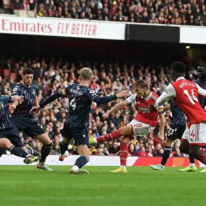 Martin Odegaard Scores Fifth Goal: Arsenal FC Dominates Nottingham Forest in Premier League (2022-23)