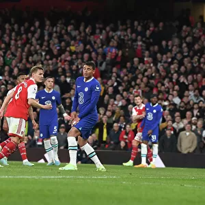 Martin Odegaard Scores First: Arsenal Ahead Against Chelsea in Thrilling 2022-23 Premier League Match