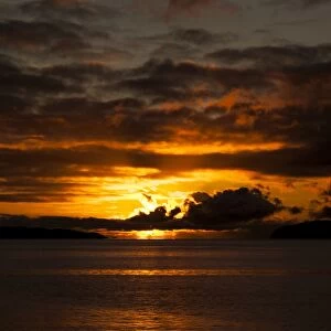A sunset from Benderloch in Argyll and Bute, Scotland