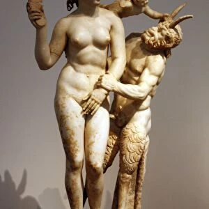 Group of Aphrodite, Pan and Eros, Paian marble