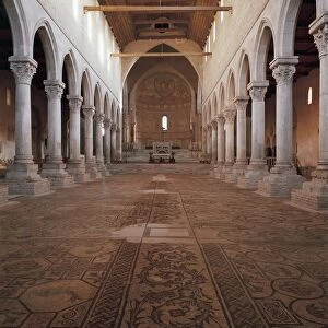 Italy, Friuli-Venezia Giulia Region, Aquileia, central nave of Basilica
