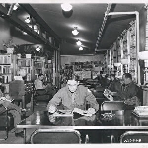 Library in Service Club, Fort Sheridan