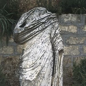 Libya, Cyrenaica, Cyrene, headless statue