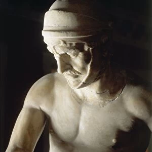 Marble statue of wounded Gaul, Roman copy of Pergamon school original