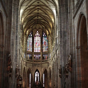 The nave of St Vituss Cathedral