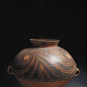 Neolithic, Yangshao culture, ceramic amphora, from Gansu