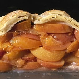 Peach pie, cross-section