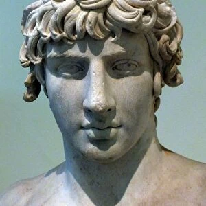 Portrait bust of Antinous, 130-138