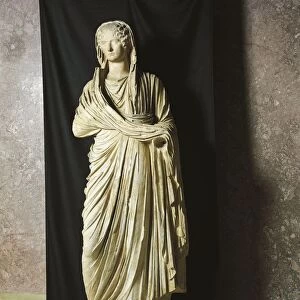 Statue representing Julia Augusta Agrippina also known as Agrippina Minor, wife of Emperor Claudius and mother of Emperor Nero, Julio-Claudian dynasty, Imperial age, (15-59 A. D. )