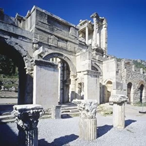 Turkey, Aegean Region, Ancient Ephesus, Gate of Augustus or Gate of Mazaeus and Mithradates