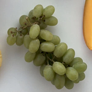 Above view of Bunch of Green Grapes