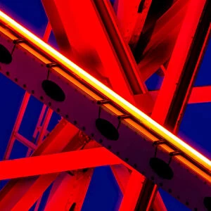 An Abstract Image of a Steel Bridge