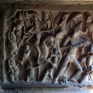 Bas relief of Varaha Cave Temple