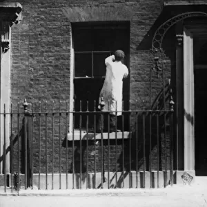 Cleaning Up Number Ten Downing Street after a Suffragette Demonstration