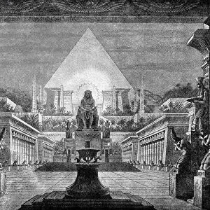 Decoration by Schinkel for the final scene of Mozarts Magic Flute