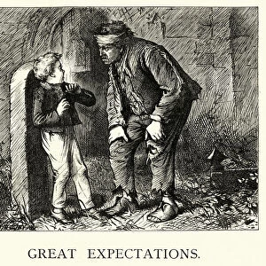 Dickens, Great Expectations, Pip and the escaped convict