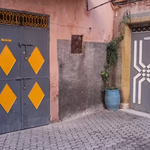 Doors, Medina, Marrakech, Morocco