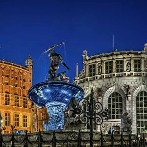 Gdansk Town Hall and Neptune Fountain