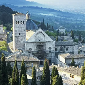 Italy, Umbria, Assisi, Cathedral of Saint Francis