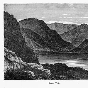 Lake Titisee in Black Forest, Baden-WAOErttemberg, Germany, Circa 1887