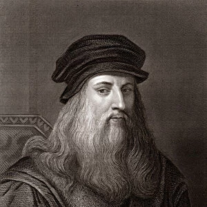 Leonardo da Vinci (Sepia toned)