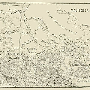 Map of Thermopylae