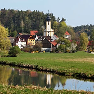 Nankendorf, Waischenfeld community, Wiesent, Franconian Switzerland, Upper Franconia, Franconia, Bavaria, Germany, Europe
