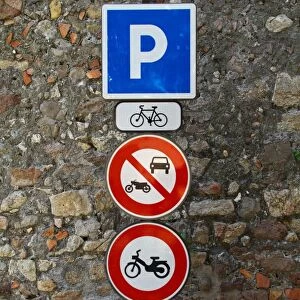 Parking area for bicycles, St. Tropez, France, Europe