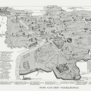 Rome in the birds eye view, published in 1878