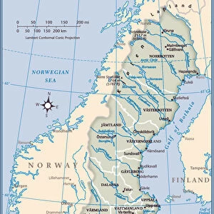 Sweden country map