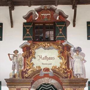 Town Hall, Ruhpolding, Chiemgau region, Upper Bavaria, Bavaria, Germany, Europe, PublicGround