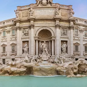 The Trevi fountain in Rome, Lazio, Italy