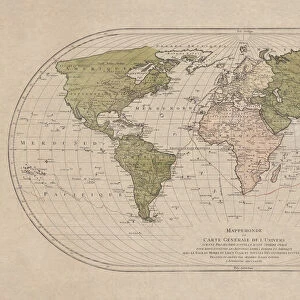 World map by Mathieu Albert Lotter, Augsburg, 1778
