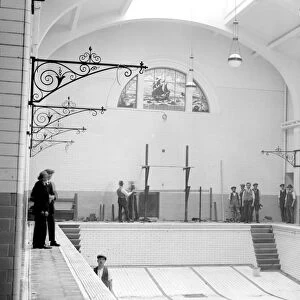 The new palatial, marble Swimming and Turkish baths erected by the Bermondsey Corporation