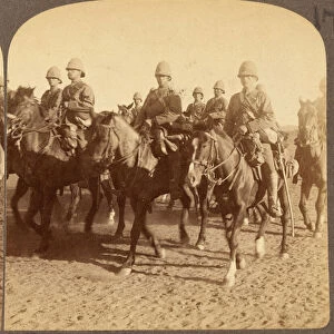 10th Hussars, Colesberg, South Africa, 1900 (b / w photo)