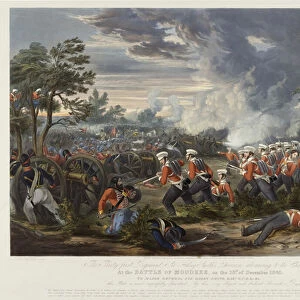 The 31st Regiment, Sir Harry Smiths Division advancing to the charge at the Battle