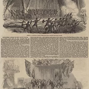Aboriginal Affray in New South Wales (engraving)