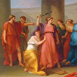 Achilles Discovered (oil on canvas)